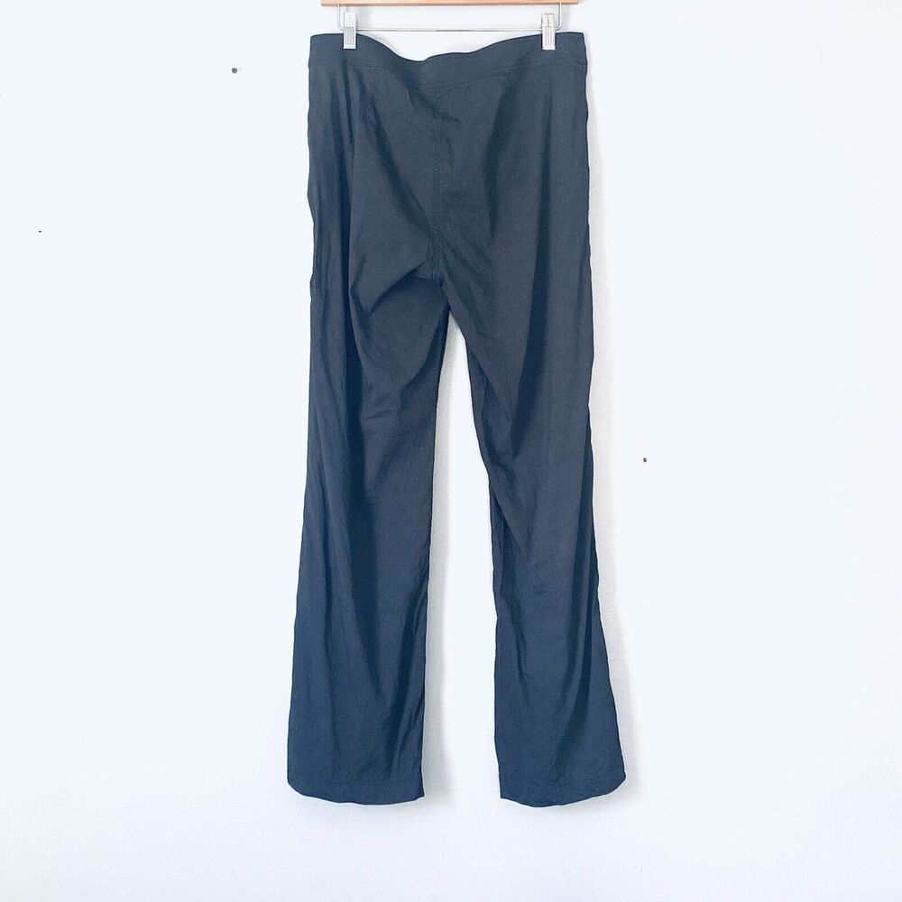 Eileen Fisher Pants Size 10 Wide Leg Gray Charcoal Minimalist Business Classic - Picture 2 of 9